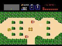 une photo d'Ã©cran de The Legend of Zelda sur Nintendo Nes